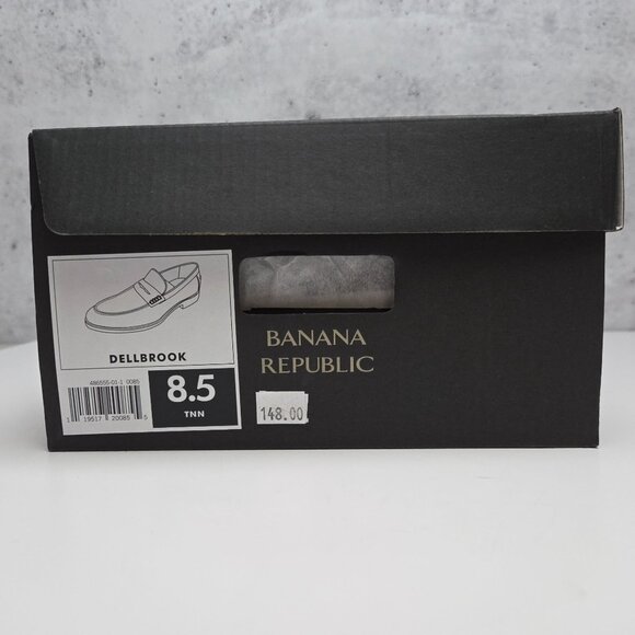 Banana Republic Dellbrook Leather Loafers + Box Ortholite Insole Brown Mens 8.5 - Picture 6 of 11